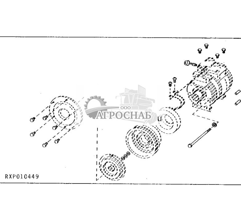 НАБОР КРЕПЕЖНЫХ ДЕТАЛЕЙ КОМПРЕССОРА - ST75453 441.jpg